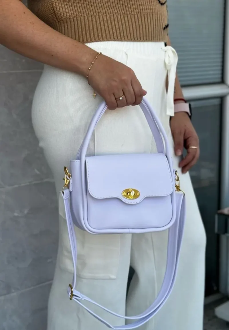 Bolso Cajita margara blanco