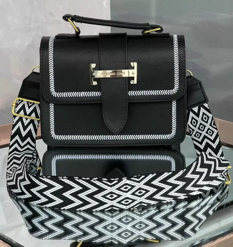 Bolso Cajita Sultana Negra