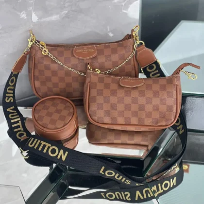 Bolso Multipochete LV 3 en 1 caramelo