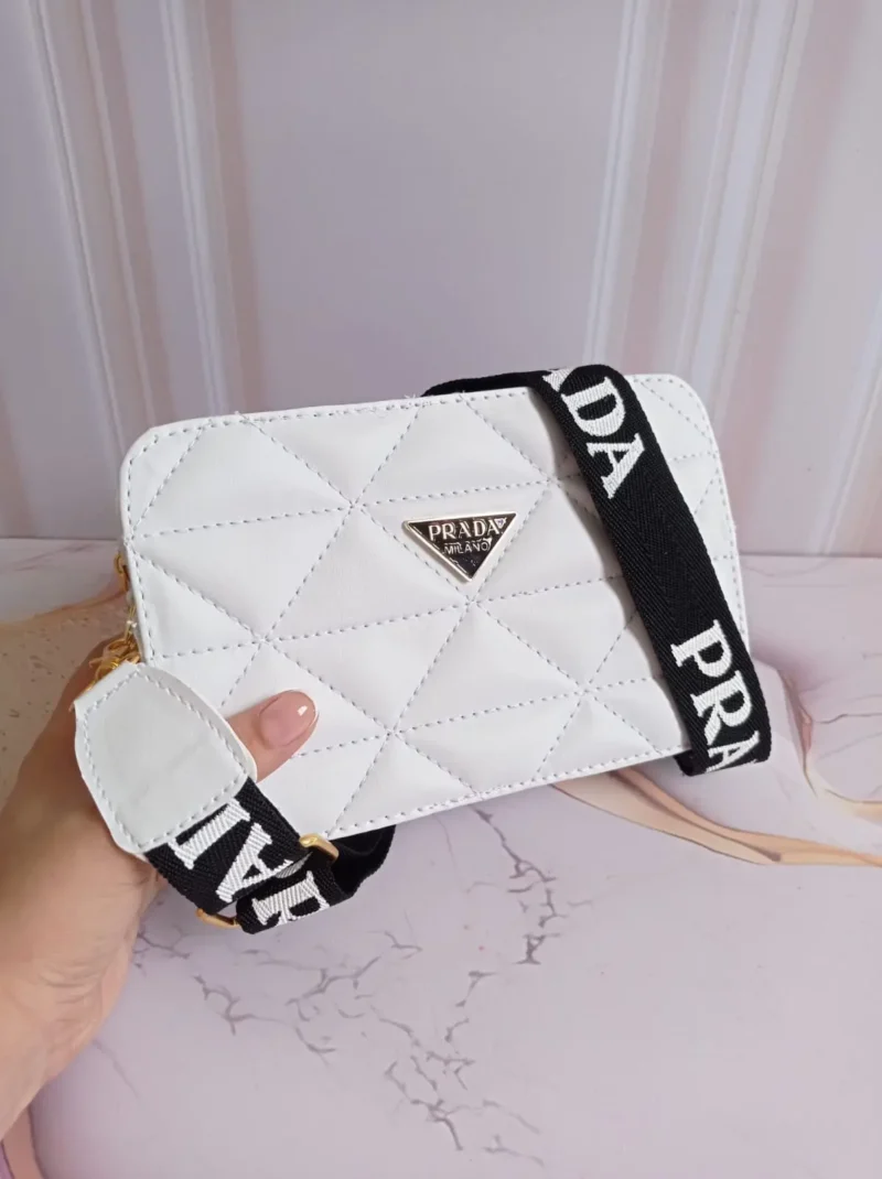 bolso cajita prada Blanco