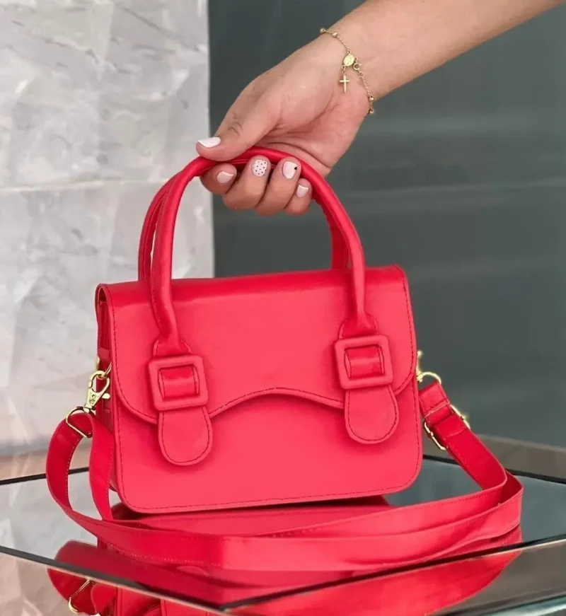 bolso cajita Marietta rojo