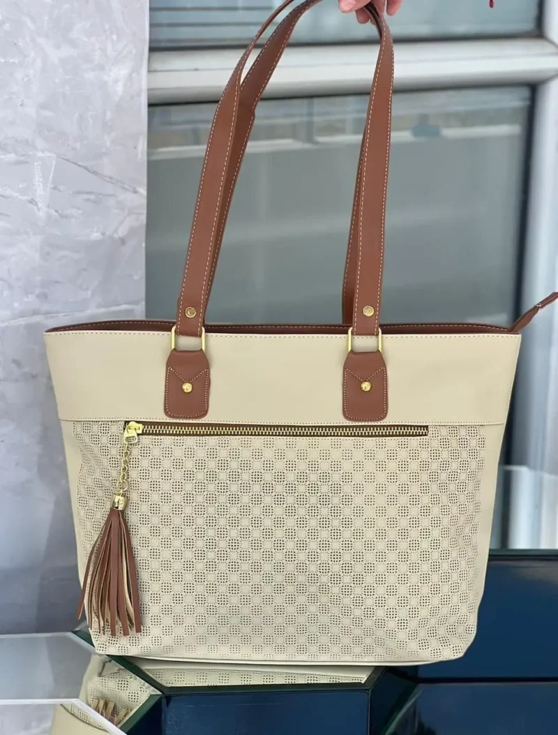 bolso cartera Lady beige